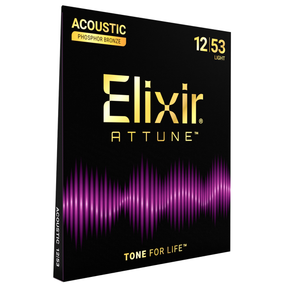 Elixir Attune Phosphor Bronze Coated Acoustic Guitar Strings Light - 12-53