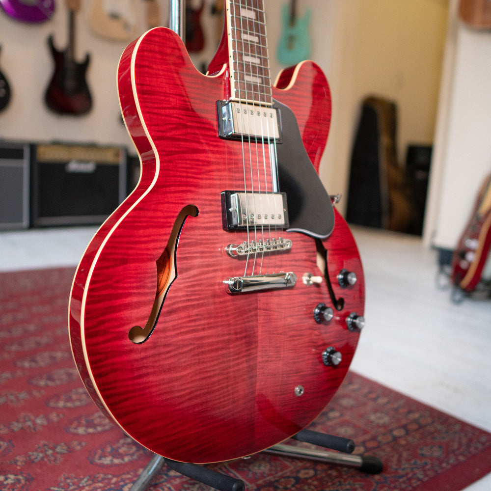 Epiphone ES-335 Figured Semi-Hollow Electric Guitar - Raspberry Burst - Preowned