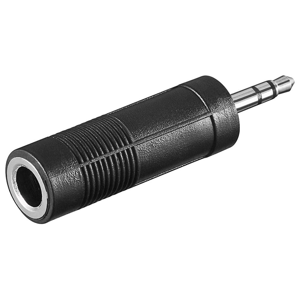 Adaptor - 6.3mm Jack female stereo to 3.5mm Jack male stereo