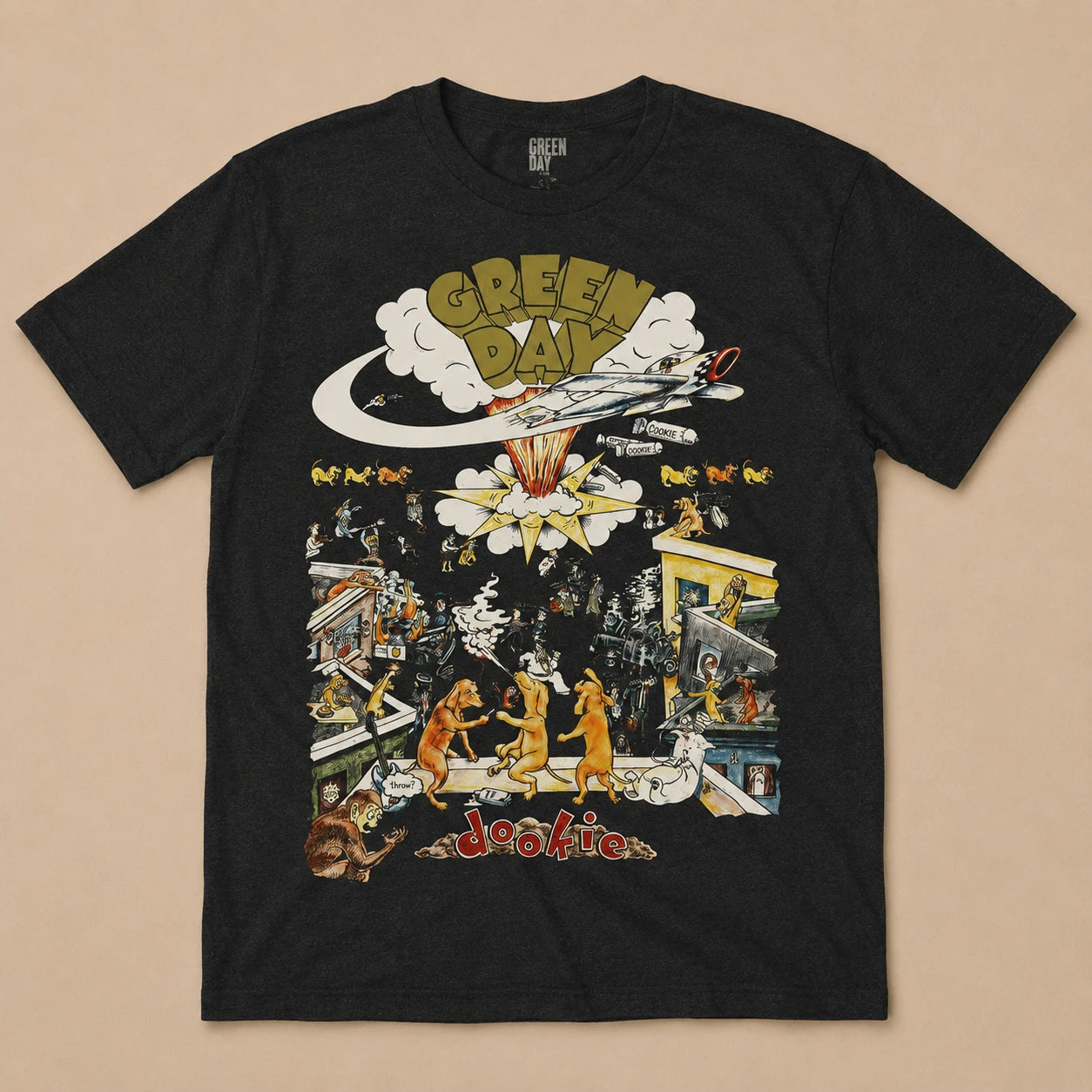 Green Day Unisex T-Shirt: 1994 Tour (Black)