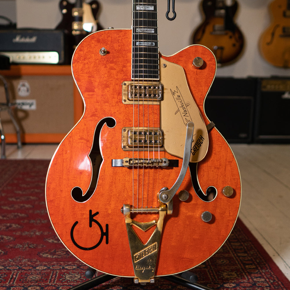 1992 Gretsch 6120 Nashville G Brand Transparent Orange OHSC Preo