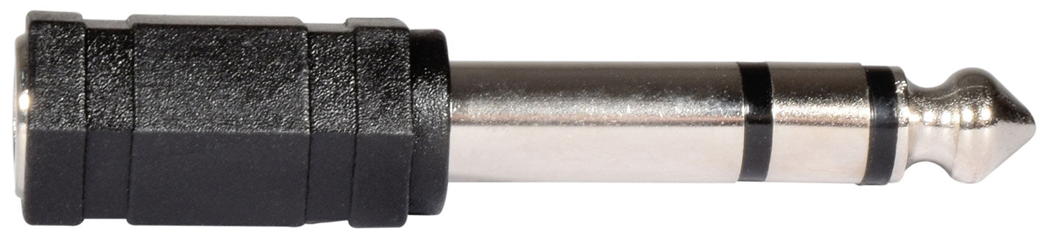 QTX Adaptor 3.5mm Stereo Jack Socket – 6.3mm Stereo Jack Plug