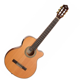 Tanglewood EMDC7 Enredo Madera Dominar Thinline Classical Guitar - Natural Gloss