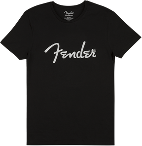 Fender Spaghetti Logo T Shirt - Black - MEDIUM