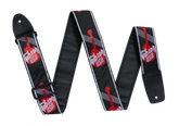 Gibson 'The USA' Guitar Strap - Black And Red
