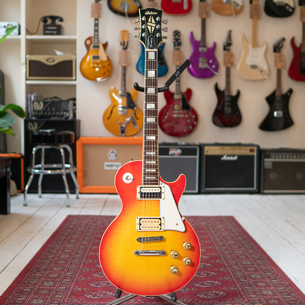 Antoria Les Paul Style 1970s MIJ - Cherry Sunburst Electric Guitar - Preowned