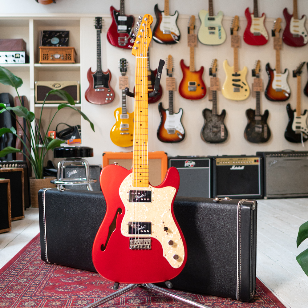 2013 Fender American Vintage '72 Telecaster Thinline Candy Apple Red with Hardcase - Preowned