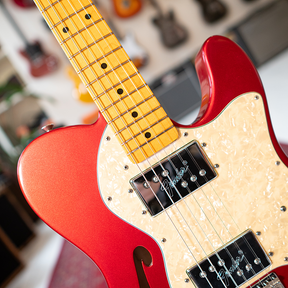 2013 Fender American Vintage '72 Telecaster Thinline Candy Apple Red with Hardcase - Preowned