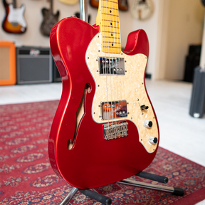 2013 Fender American Vintage '72 Telecaster Thinline Candy Apple Red with Hardcase - Preowned