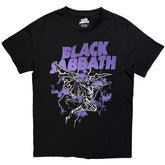 Black Sabbath Unisex T-Shirt: Henry Lightning Purple Black
