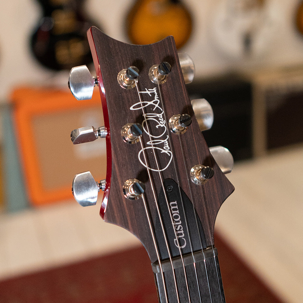 PRS Custom 24 Cherry Charcoal Pattern Thin Neck & GEN III Tremolo #0372971 - Preowned with Case