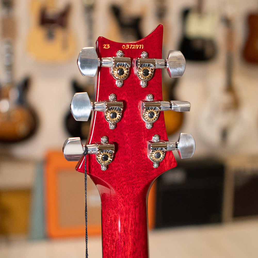 PRS Custom 24 Cherry Charcoal Pattern Thin Neck & GEN III Tremolo #0372971 - Preowned with Case
