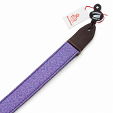 Leathergraft Harris Tweed Guitar Strap - Pink