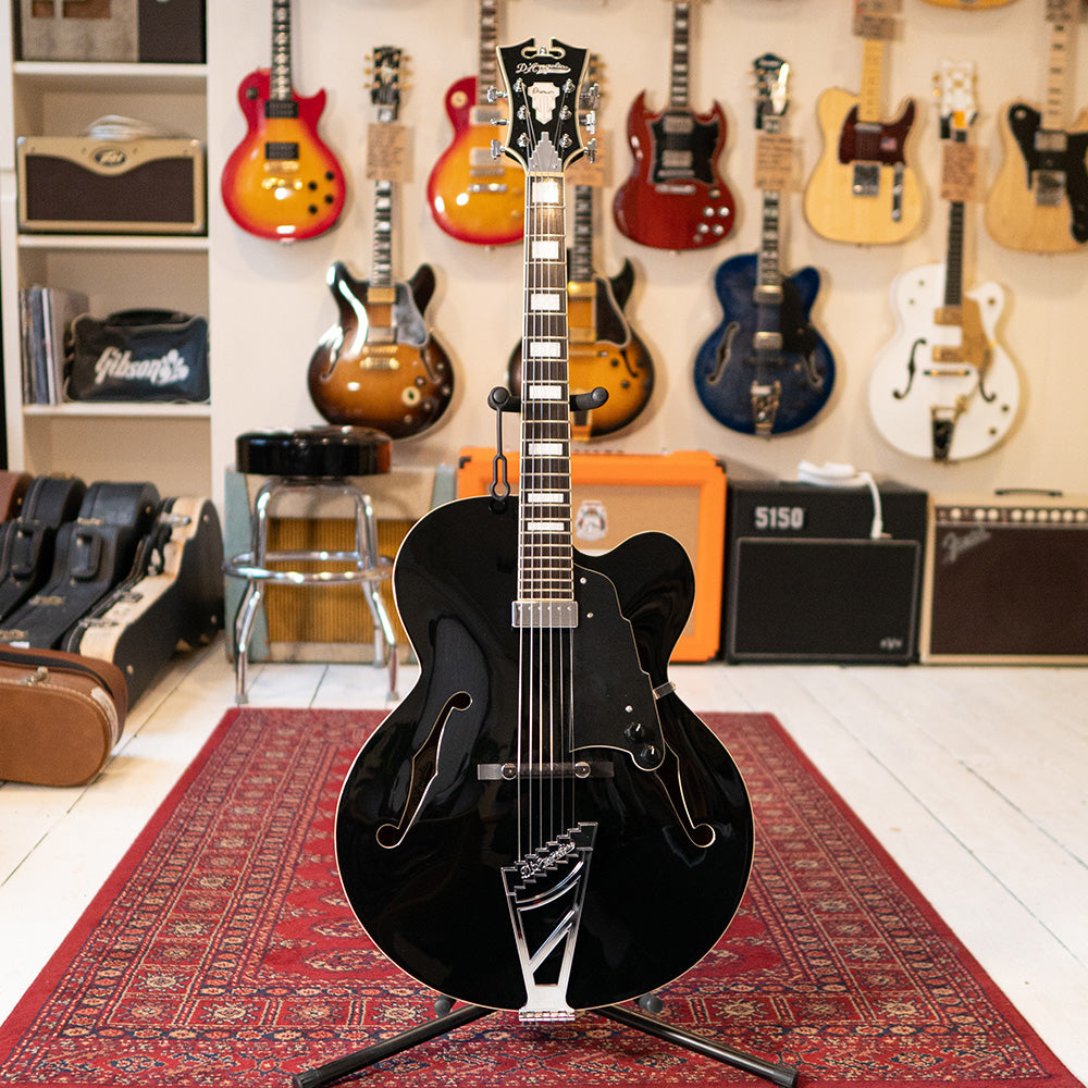 D'Angelico EXL-1 Jazz Guitar - Gloss Black - Preowned