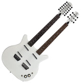 White Pearl Danelectro 6/12 Doubleneck Electric Guitar