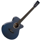 Tanglewood DBT-SFCE-TBG Super Folk Acoustic Guitar - Thru Blue Gloss