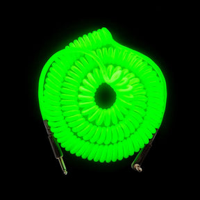 MXR 30ft Coil Cable - Glow in the Dark - Straight / Angled