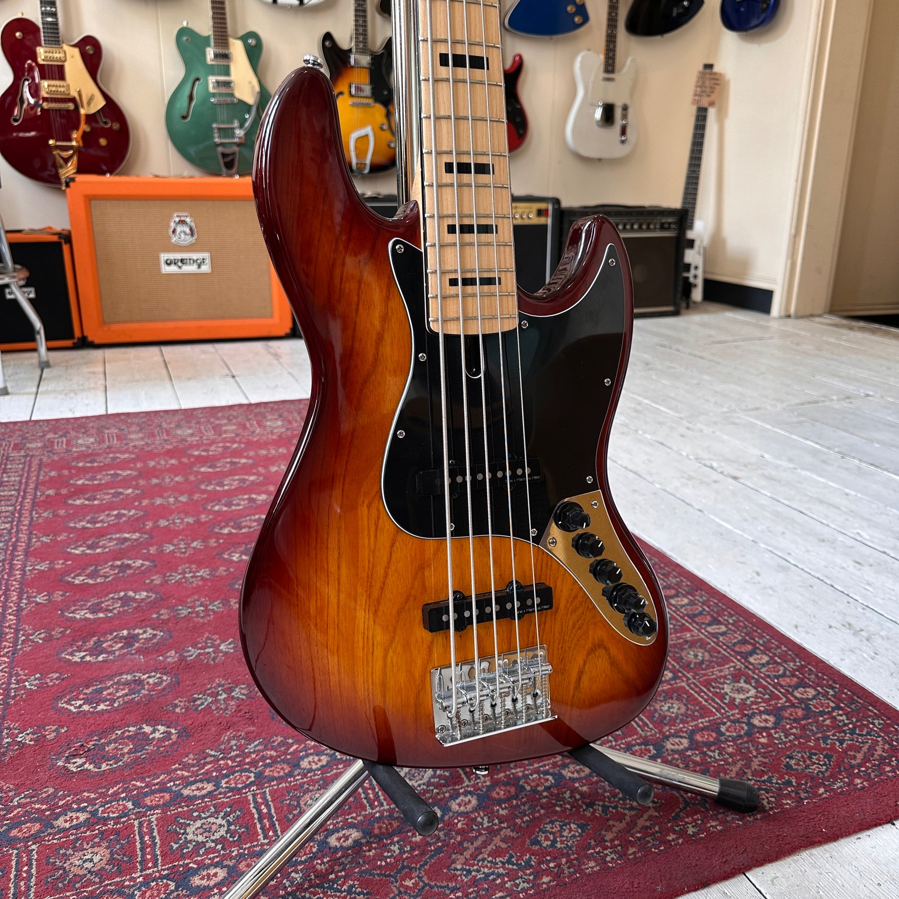 Sire Marcus Miller V7 Swamp Ash Active 5 String Bass - Sunburst - Preowned