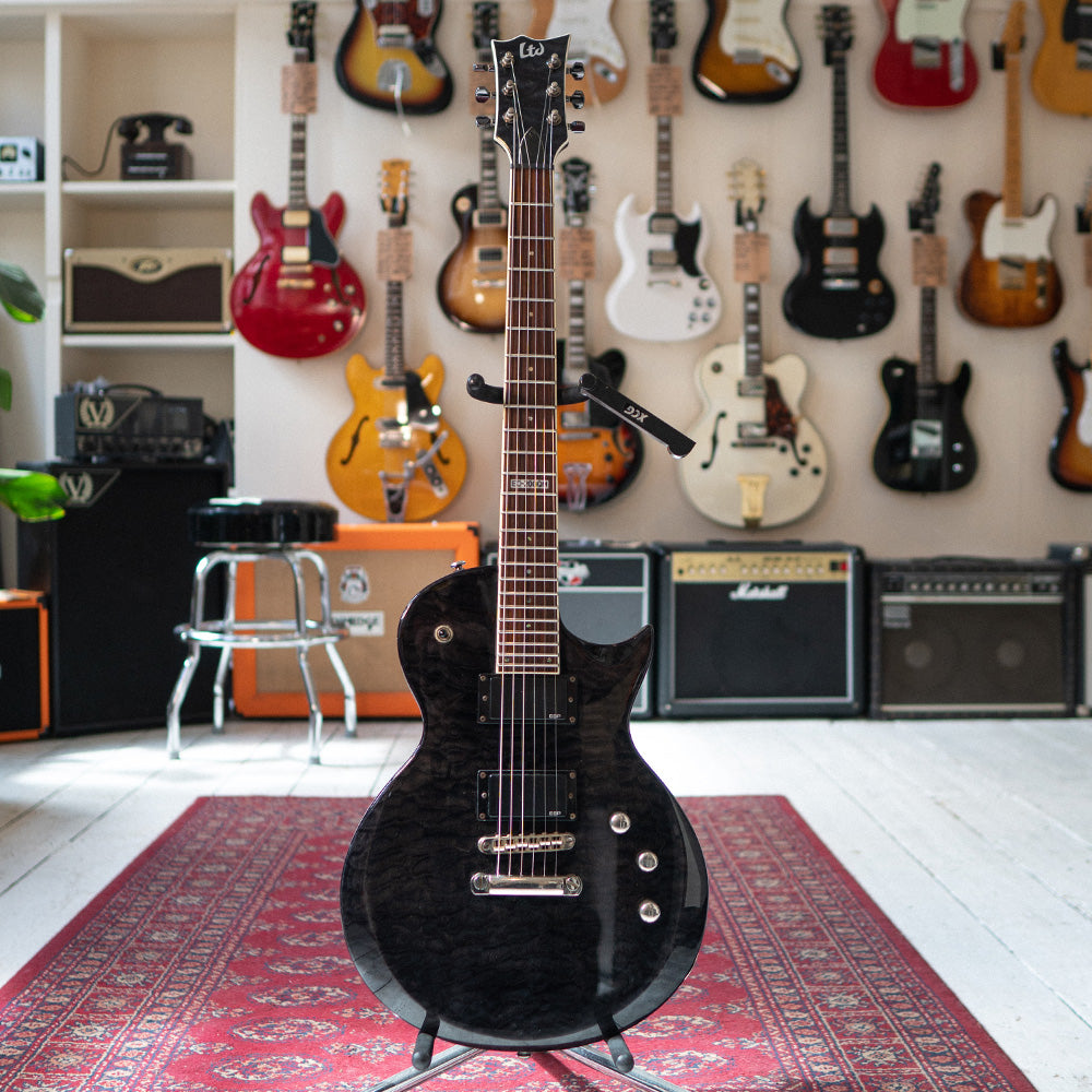 ESP LTD EC200QM - Trans Black Quilt - Preowned