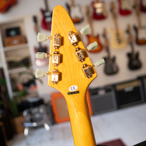 2002 Epiphone MIK Korina Flying V With Hardcase - Natural - Preowned