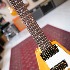 2002 Epiphone MIK Korina Flying V With Hardcase - Natural - Preowned
