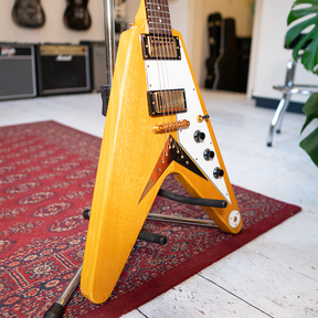 2002 Epiphone MIK Korina Flying V With Hardcase - Natural - Preowned