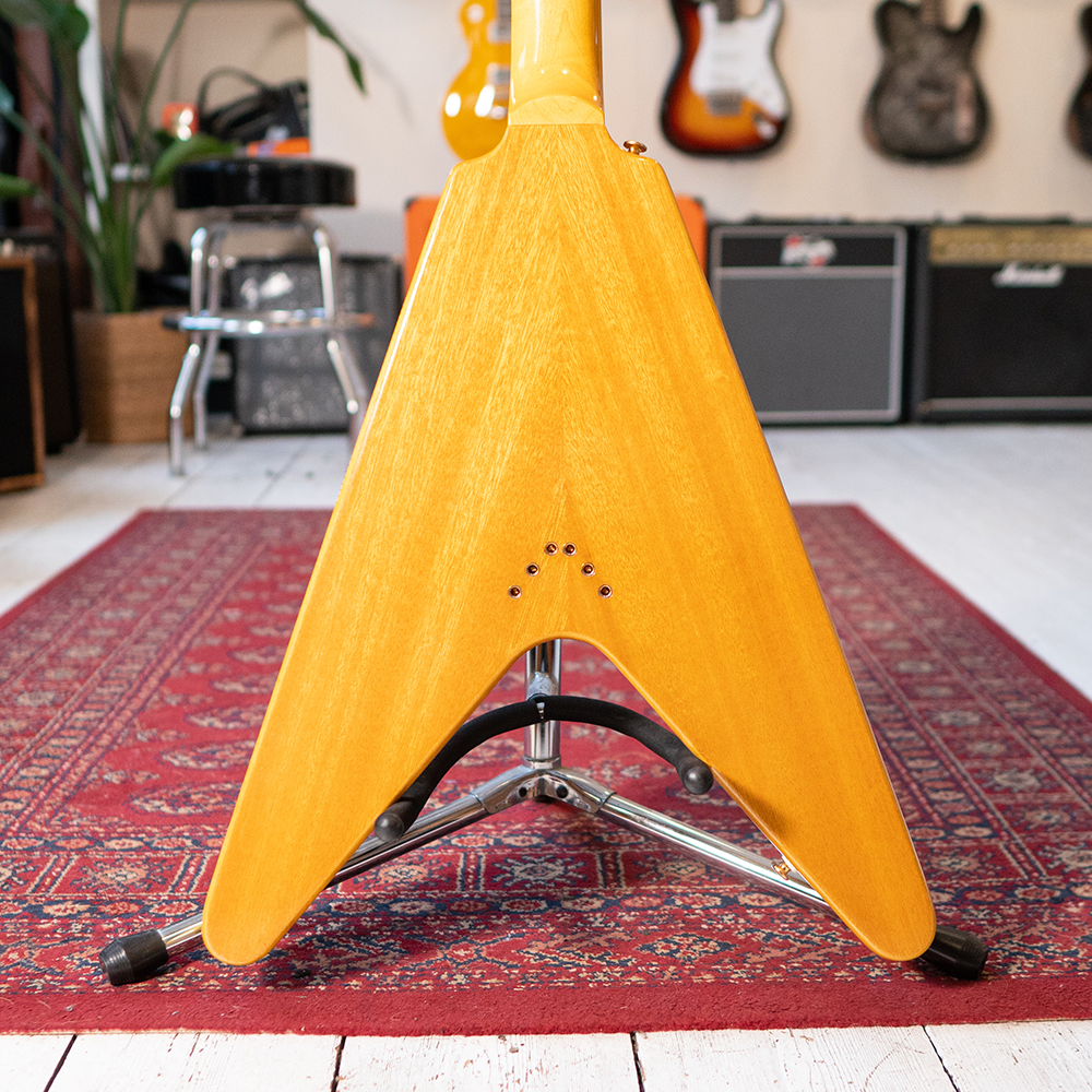2002 Epiphone MIK Korina Flying V With Hardcase - Natural - Preowned