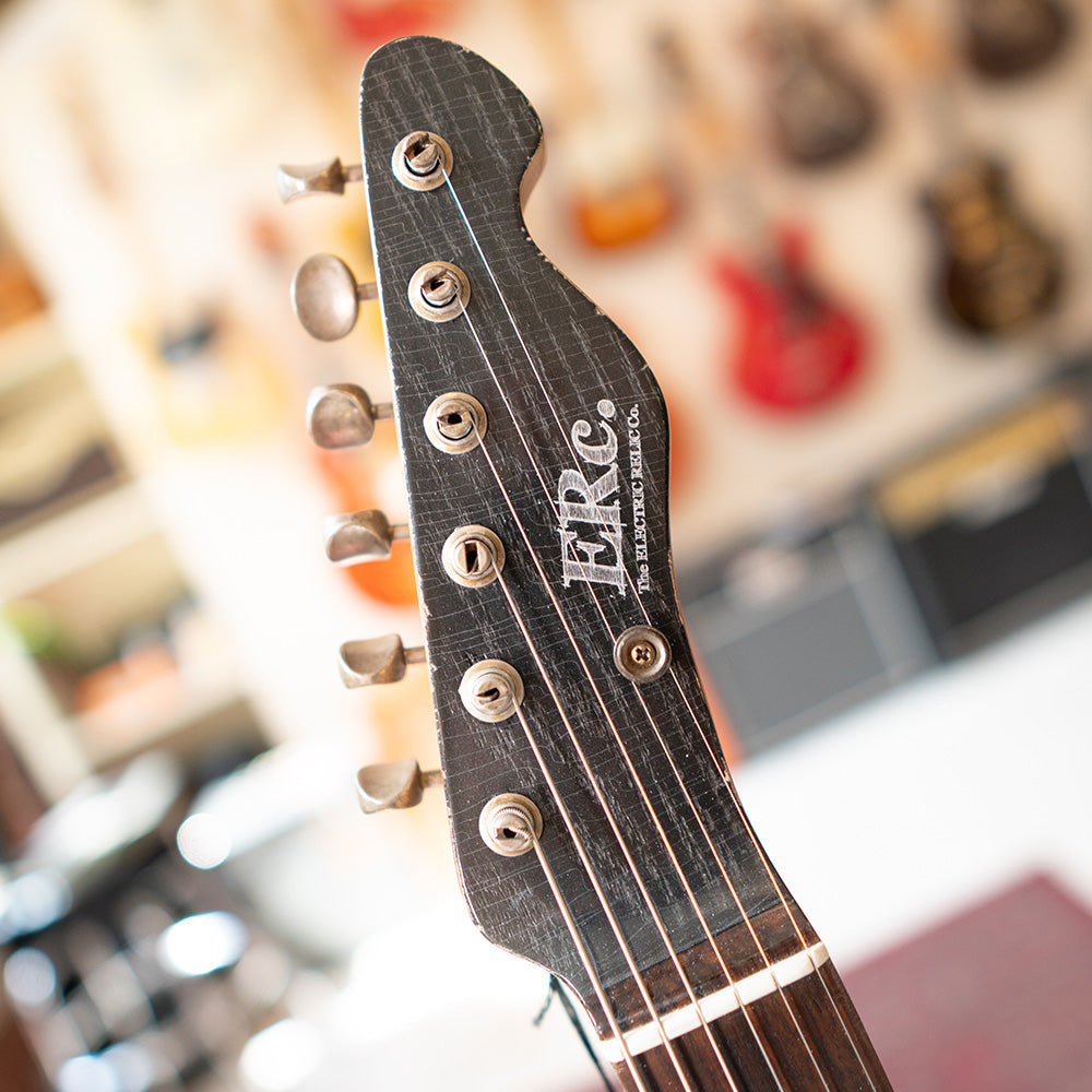 ERC TC Style W/P90's - Graphite Black Ash - Metallic Black Back