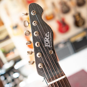 ERC TC Style W/P90's - Graphite Black Ash - Metallic Black Back
