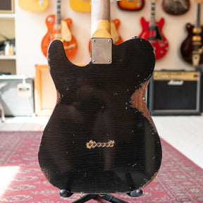 ERC TC Style W/P90's - Graphite Black Ash - Metallic Black Back