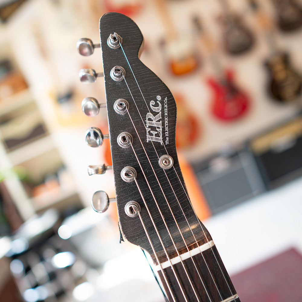 ERC ESQ Style W/Filtertron - Aged Black Over Silver Paisley - Black Back