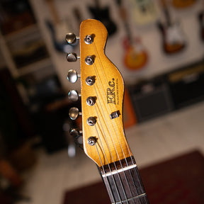 Electric Relic Co. TC Electric Guitar HS - Black Over Silver Paisley 'Silverburst'