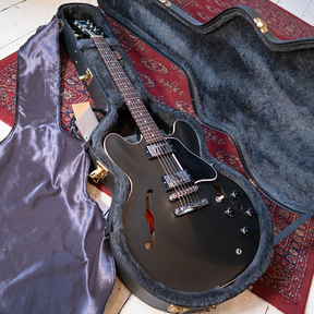 2008 Gibson ES-335 - Satin Trans Black - Gibson Hard Case - Preowned