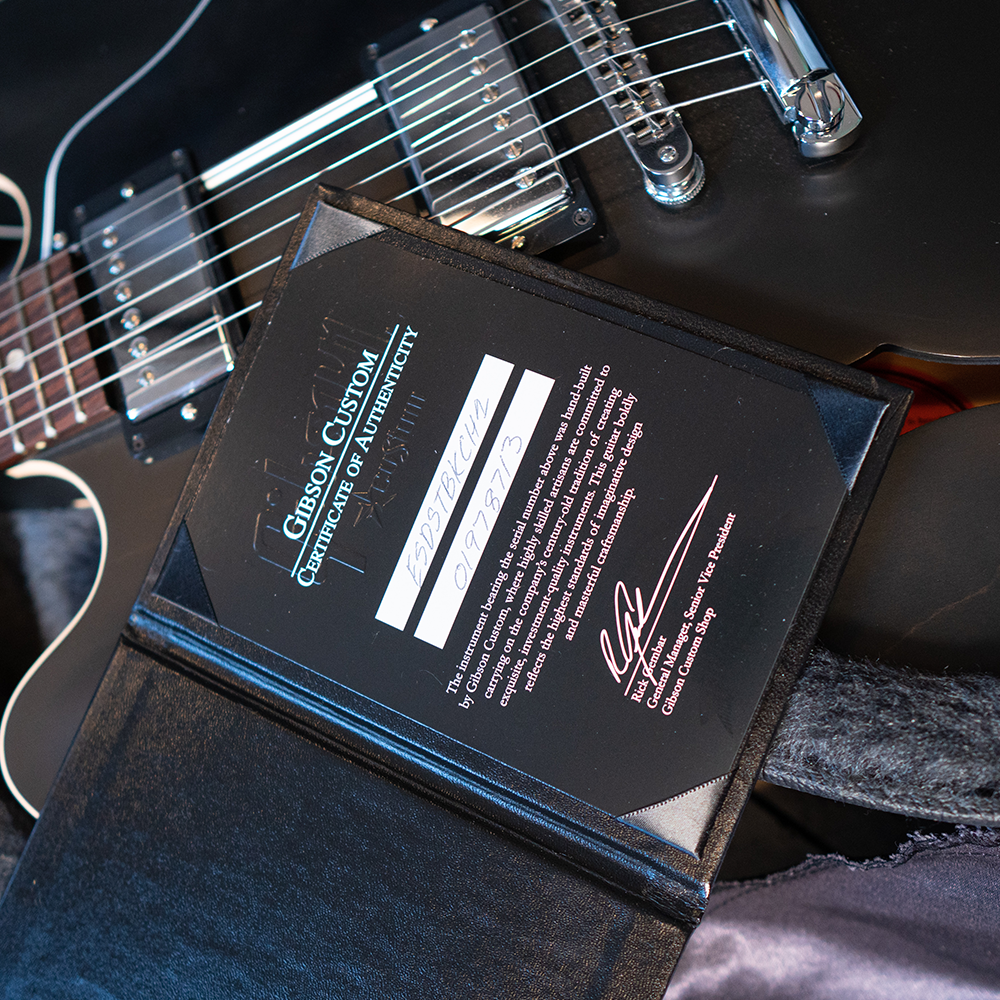 2008 Gibson ES-335 - Satin Trans Black - Gibson Hard Case - Preowned