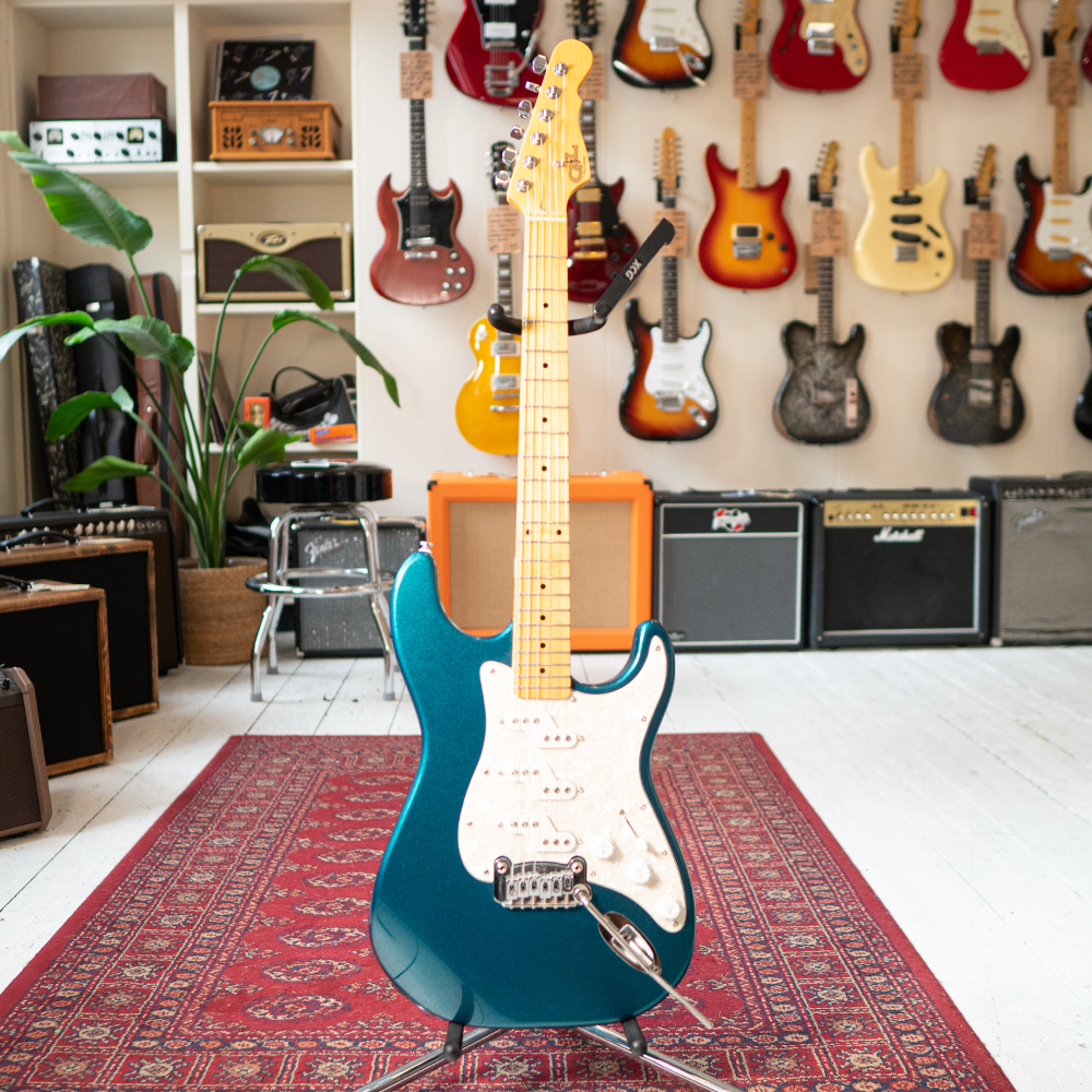 G&L Tribute Series Electric Guitar - Aqua Maine Metallic - Preowned