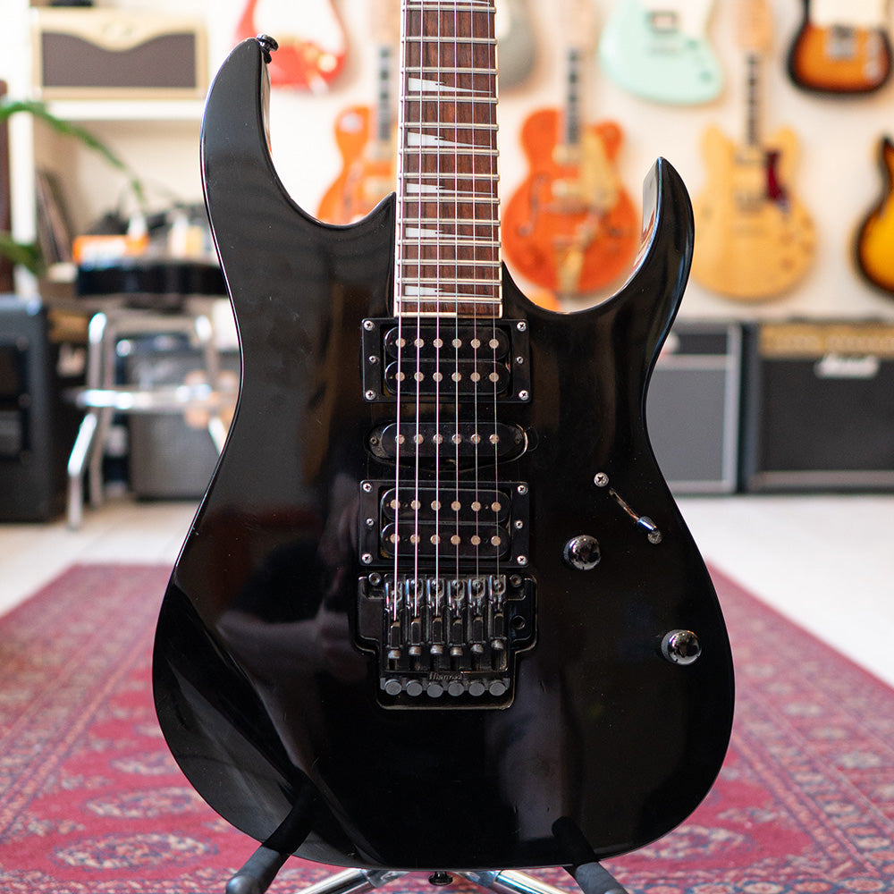 Ibanez RG370 MIK HSH S-Style Electric Guitar - Black - Preowned