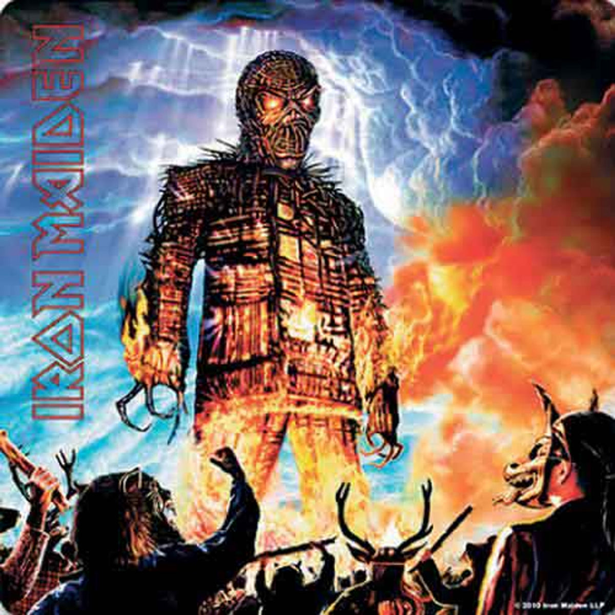 Iron Maiden Single Cork Coaster: Wicker Man