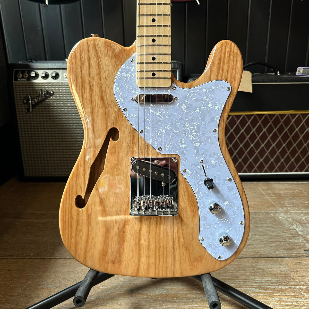 East Coast Thinline Telecaster Style Electric Guitar - Natural - Preowned