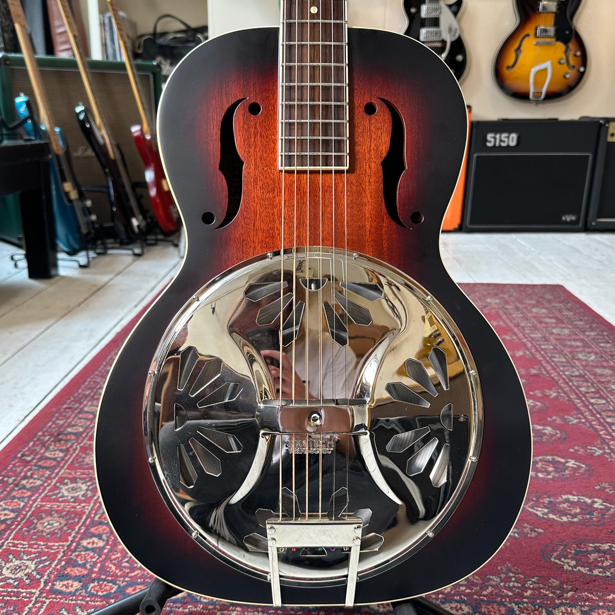 Gretsch G9220 Bobtail Round-Neck Resonator Guitar - 2-Color Sunburst - Preowned