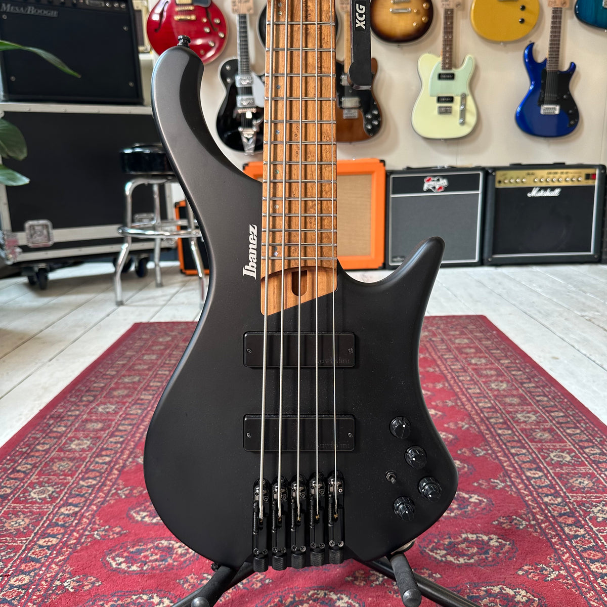 Ibanez EHB1005 5 String Headless Bass With OC - Satin Black - Preowned