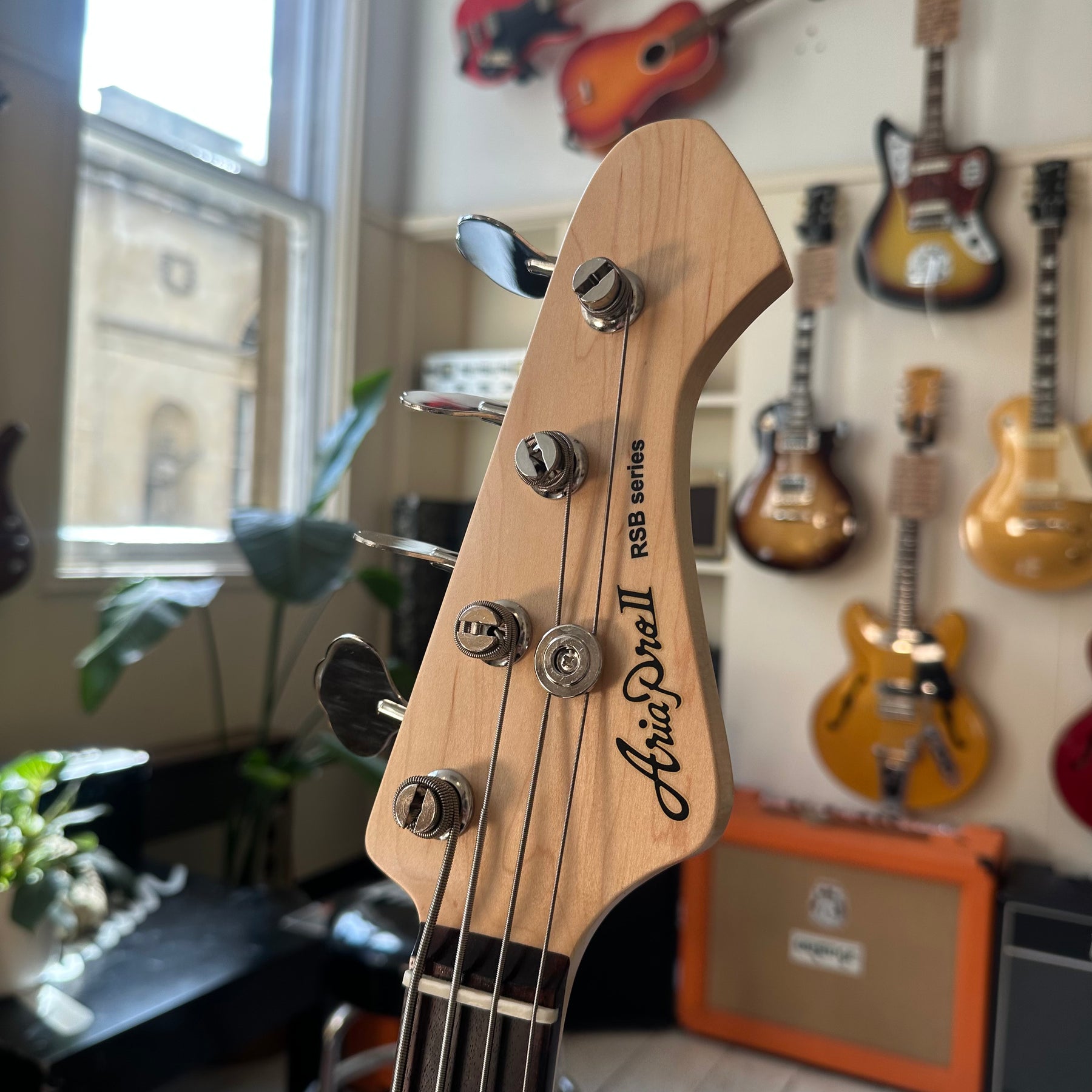 Aria Pro II RSB-1000 Bass Guitar - Metallic Ice - Preowned