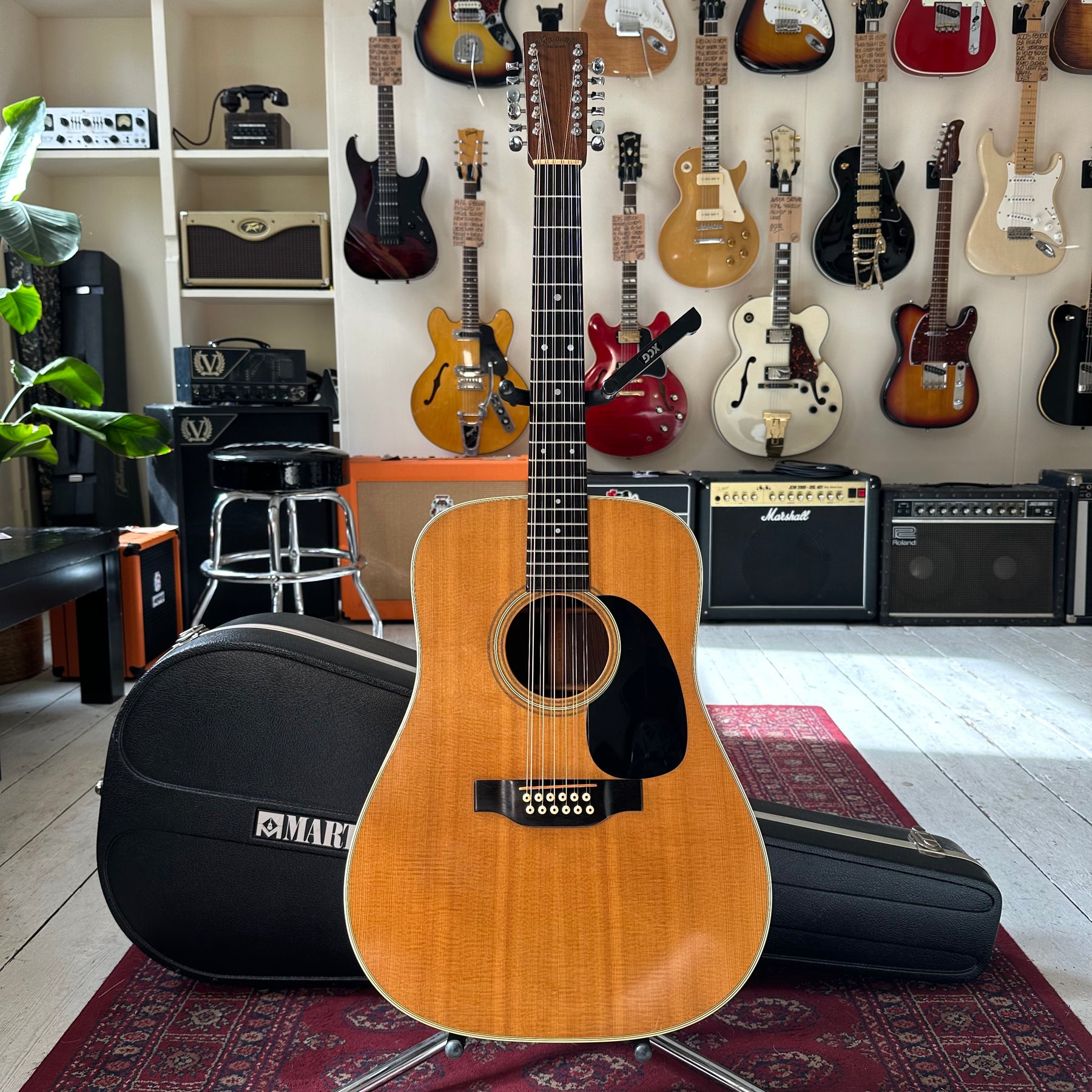 1987 Martin D-12 28 12 String Acoustic Guitar With OHSC - Preowned