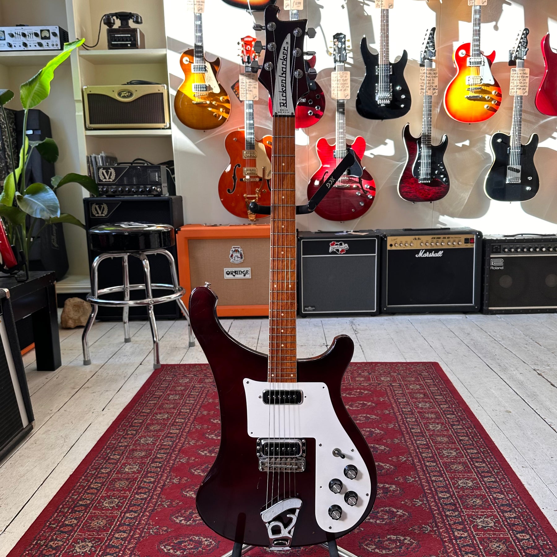 1973 Rickenbacker 480 With HC - Burgundy - Preowned