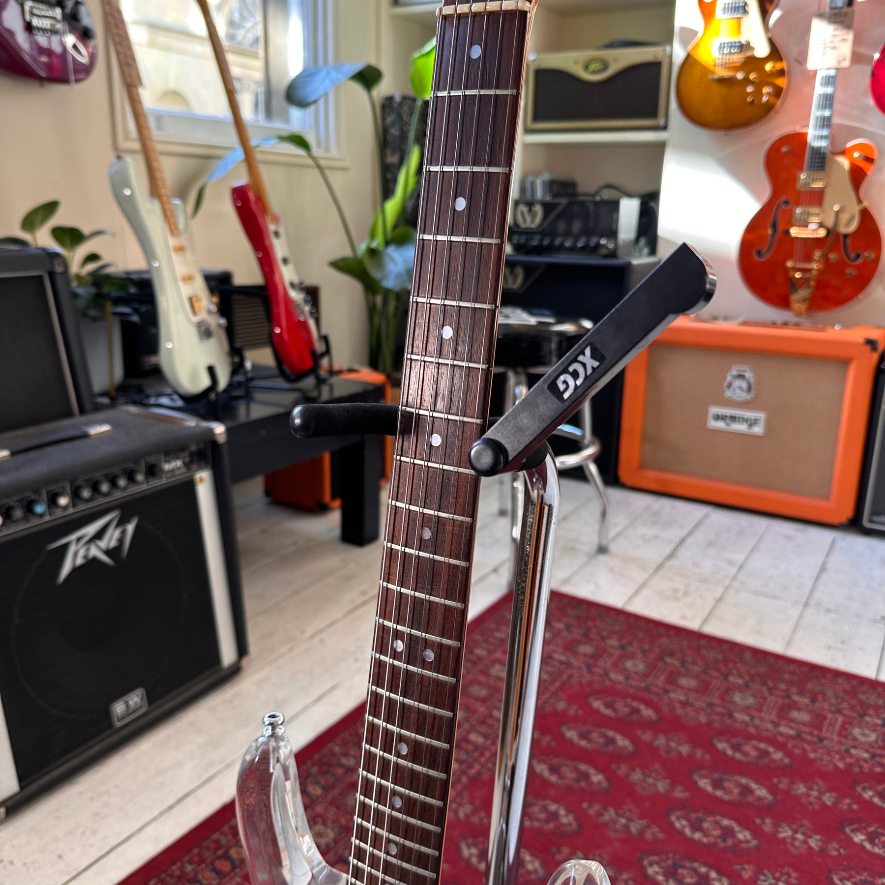 1970's Univox UHS1 Acrylic Dan Armstrong Clone - Hard Case - Preowned