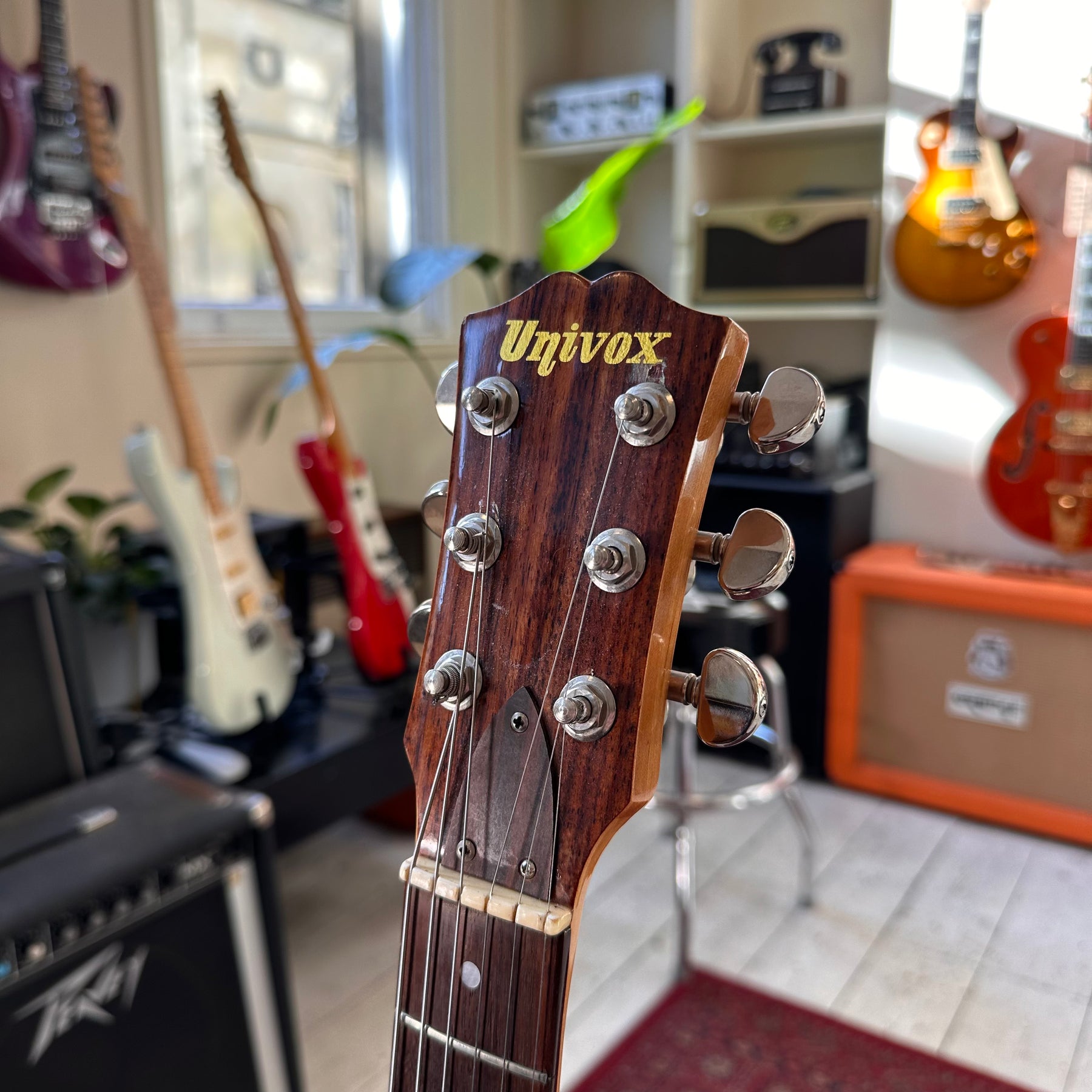 1970's Univox UHS1 Acrylic Dan Armstrong Clone - Hard Case - Preowned