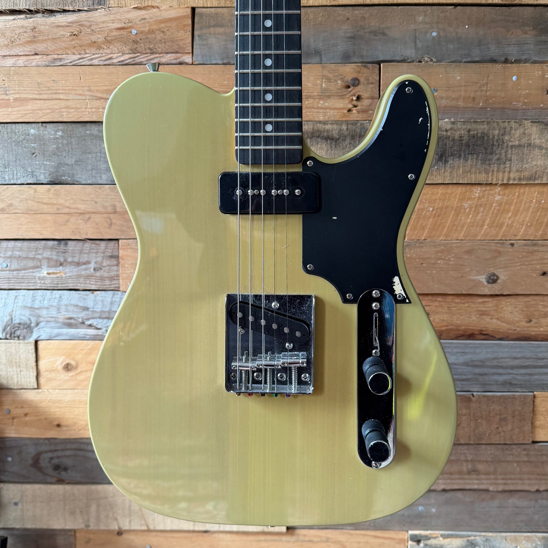 Project Stagg P90 T-Style Electric Guitar - Butterscotch Blonde - Preowned