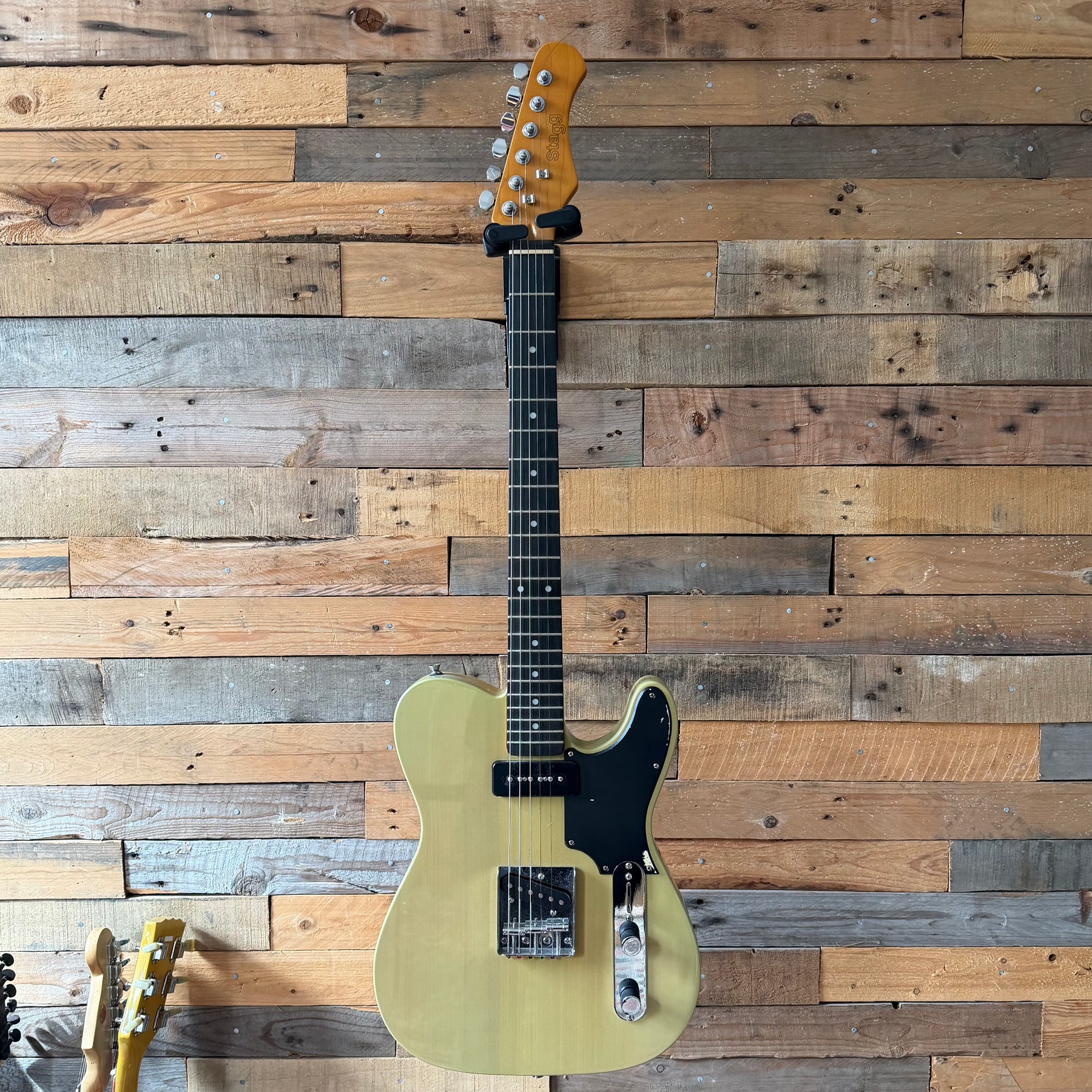 Project Stagg P90 T-Style Electric Guitar - Butterscotch Blonde - Preowned