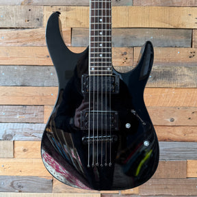 Project Black Knight S-Style Electric Guitar - Black - Preowned