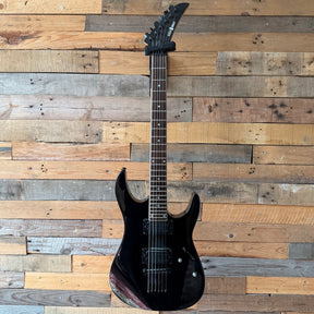 Project Black Knight S-Style Electric Guitar - Black - Preowned