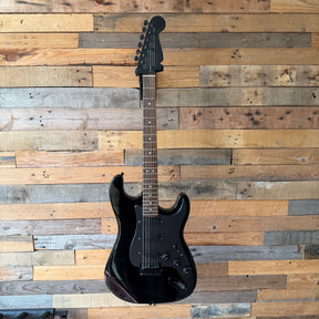 Project Blacked Strat Electric Guitar - Black - Preowned